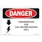 Signmission Sign, 7" H, 10" W, Plastic, Underground Gas Call Before Digging No. 811, Landscape, L-1798 OS-DS-P-710-L-1798 - alternate 1